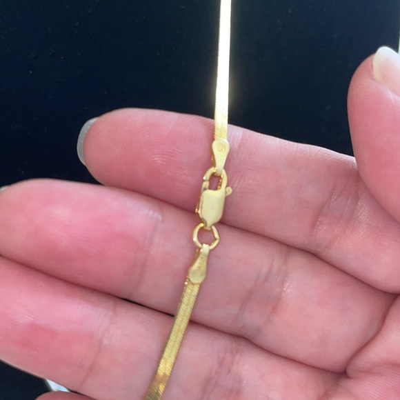 Italian silver herringbone chain for men and women - Picture 3 of 4